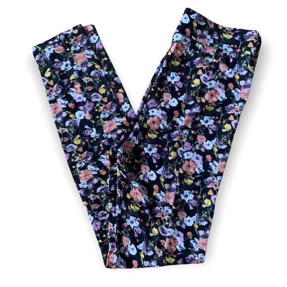 RAG & BONE Black Floral Sabeen Printed Tights-S - Picture 7 of 9